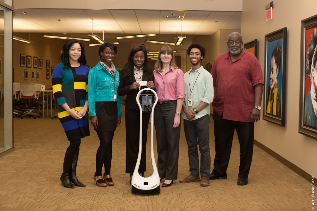 Pictured from left to right Ann'Drea Burns, Esther Olayinka, Christina Stanley, Emy Decker, Keith Freeman, Oscar Daniel 